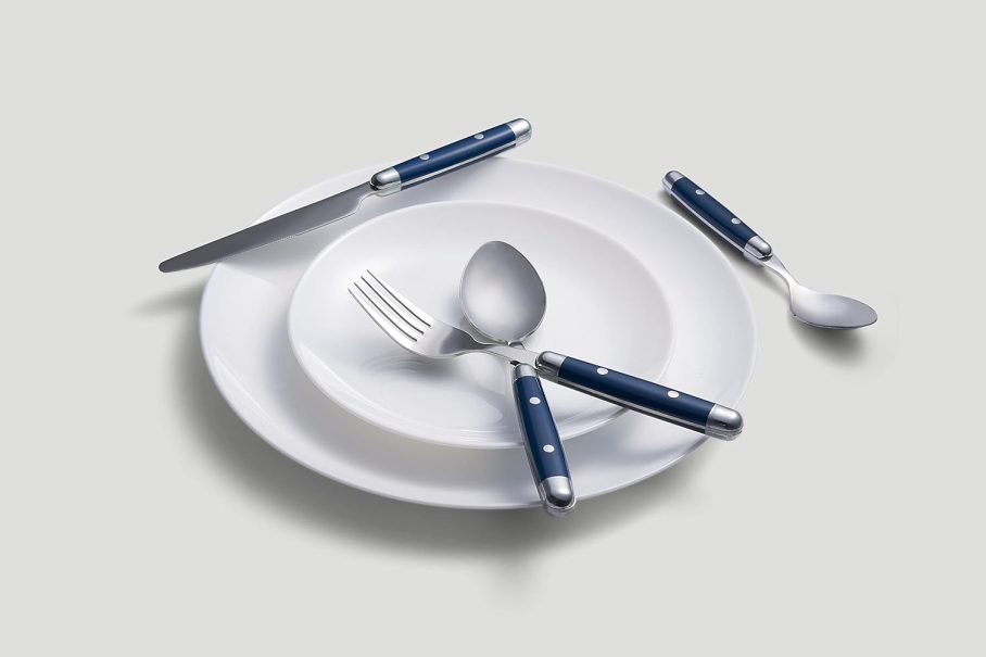 Cambridge Silversmiths, Blue, Jubilee Flatware, Service for 4, 16 Piece Set, Dorm Room Essentials, First Apartment - Image 3