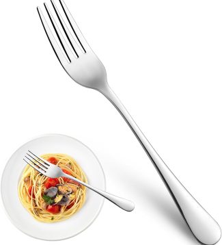 Dinner Forks,Set of 16 Top Food Grade Stainless Steel Silverware Forks,Table Forks,Flatware Forks,8 Inches,Mirror Finish & Dishwasher Safe,Use for Home,Kitchen or Restaurant